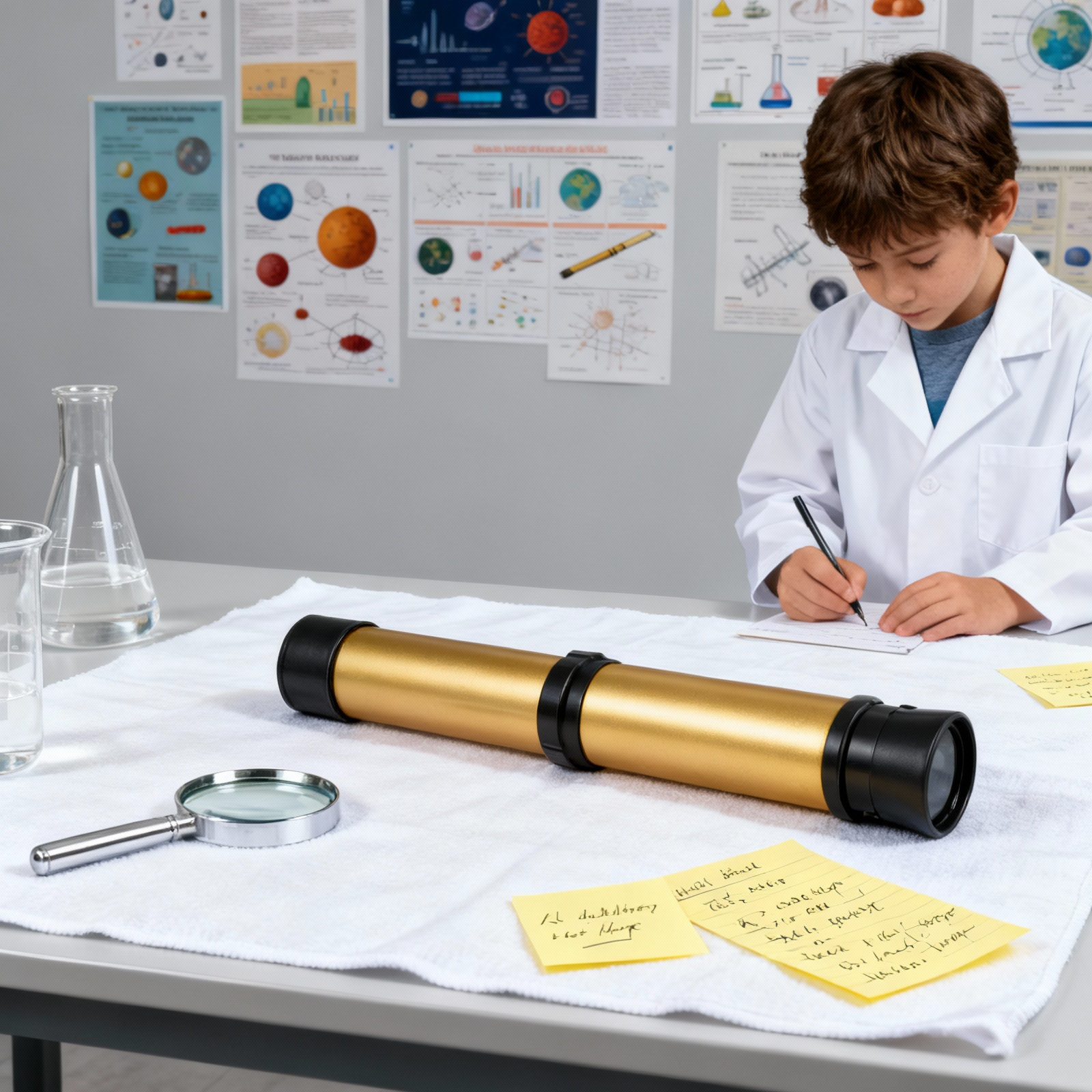 Kids Outdoor Youtube - Single-Tube Retractable Children Telescope Science Experiment