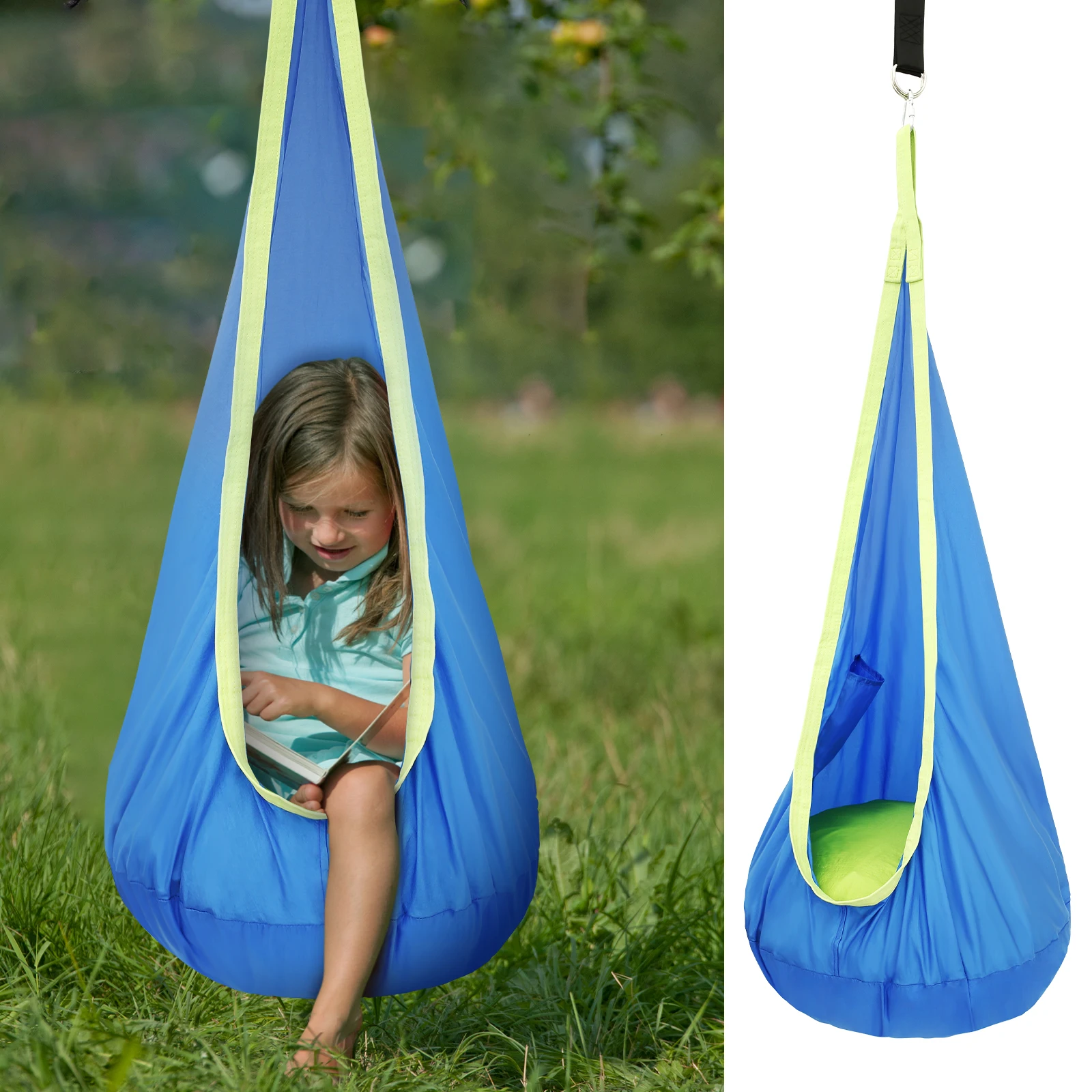 Kids Outdoor Hammock - Chair Sensory Swing Chair Kids Pod