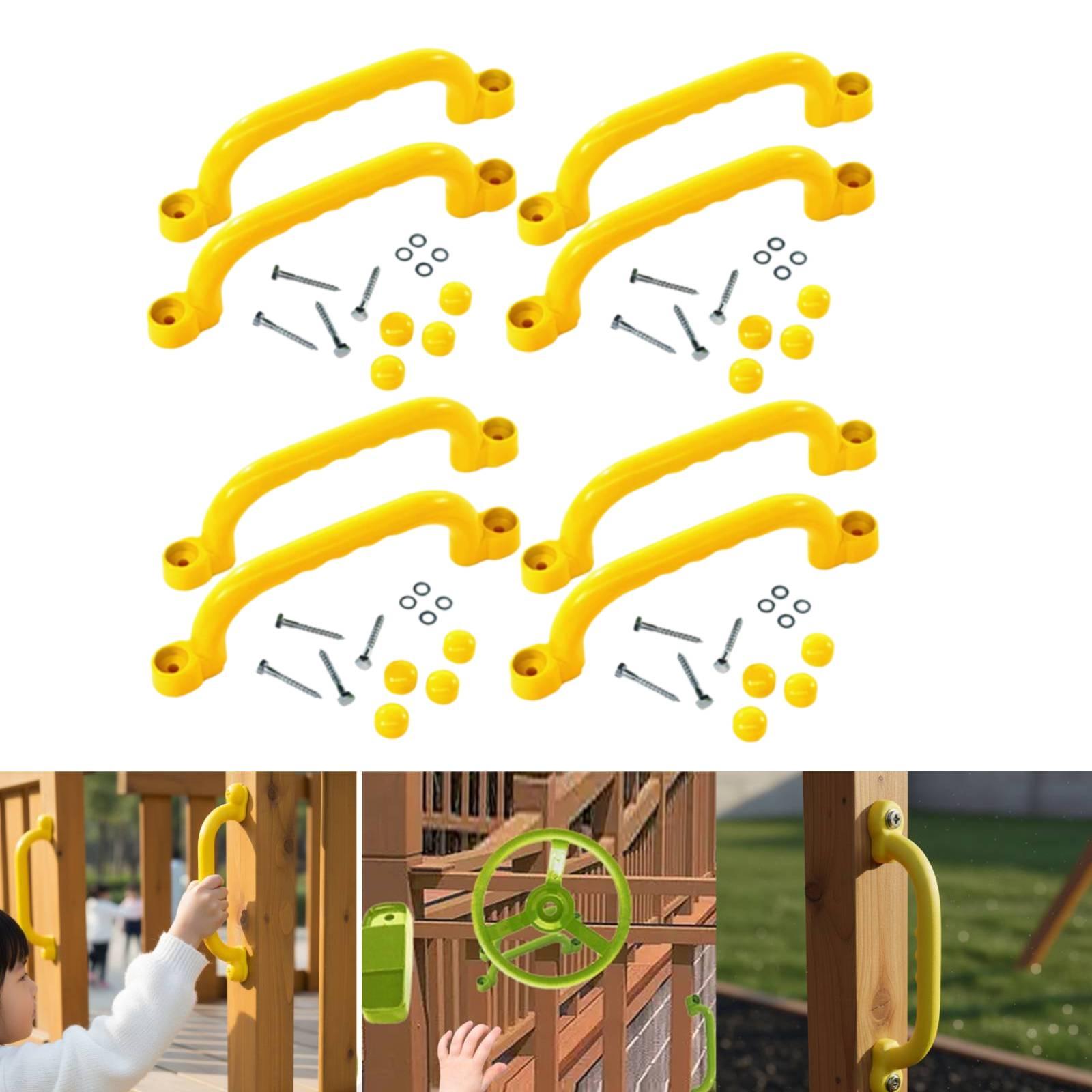 Kids Outdoor Treehouse - Kids Playground Climbing Accessories Grab Handle
