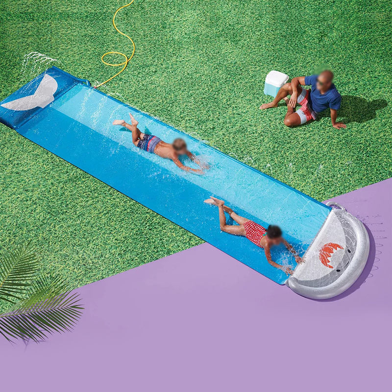 Inflatable Whale Water Slide S - Kids Outdoor Water Sprinkler recension och pris