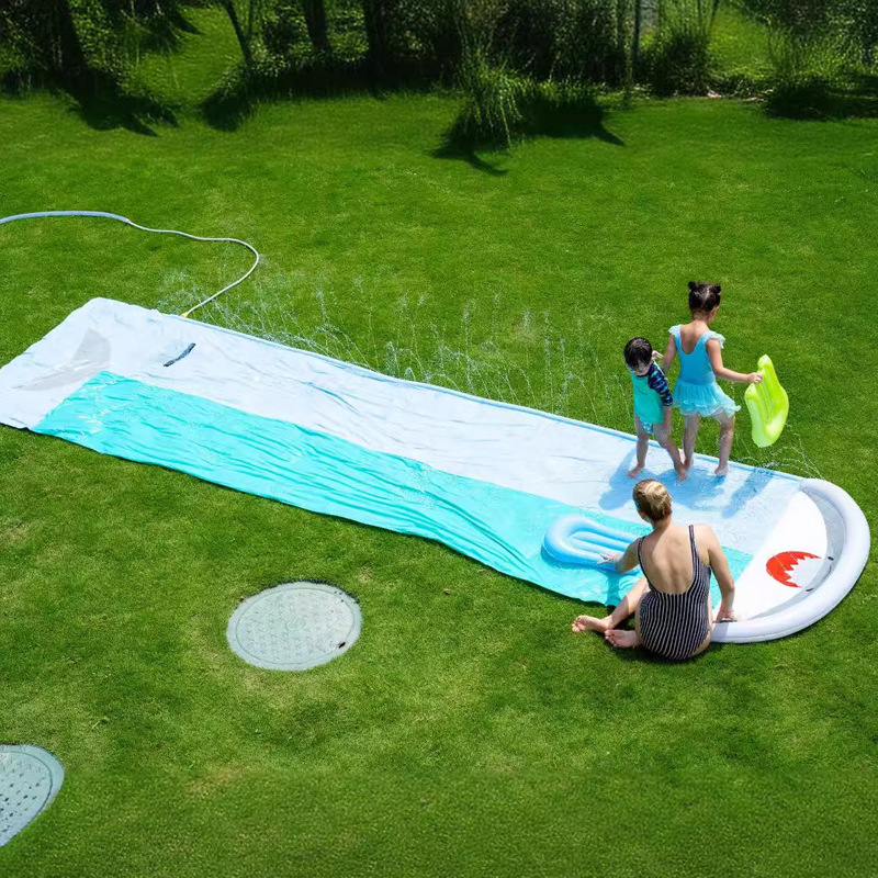 Inflatable Whale Water Slide S - Kids Outdoor Water Sprinkler recension och pris