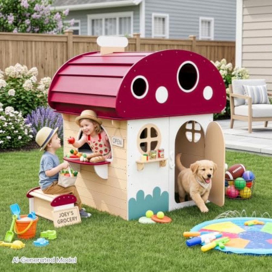 Outdoor Solid Wood Kids Playho - Kids Outdoor Chalkboard recension och pris