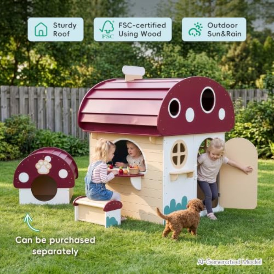 Outdoor Solid Wood Kids Playho - Kids Outdoor Chalkboard recension och pris