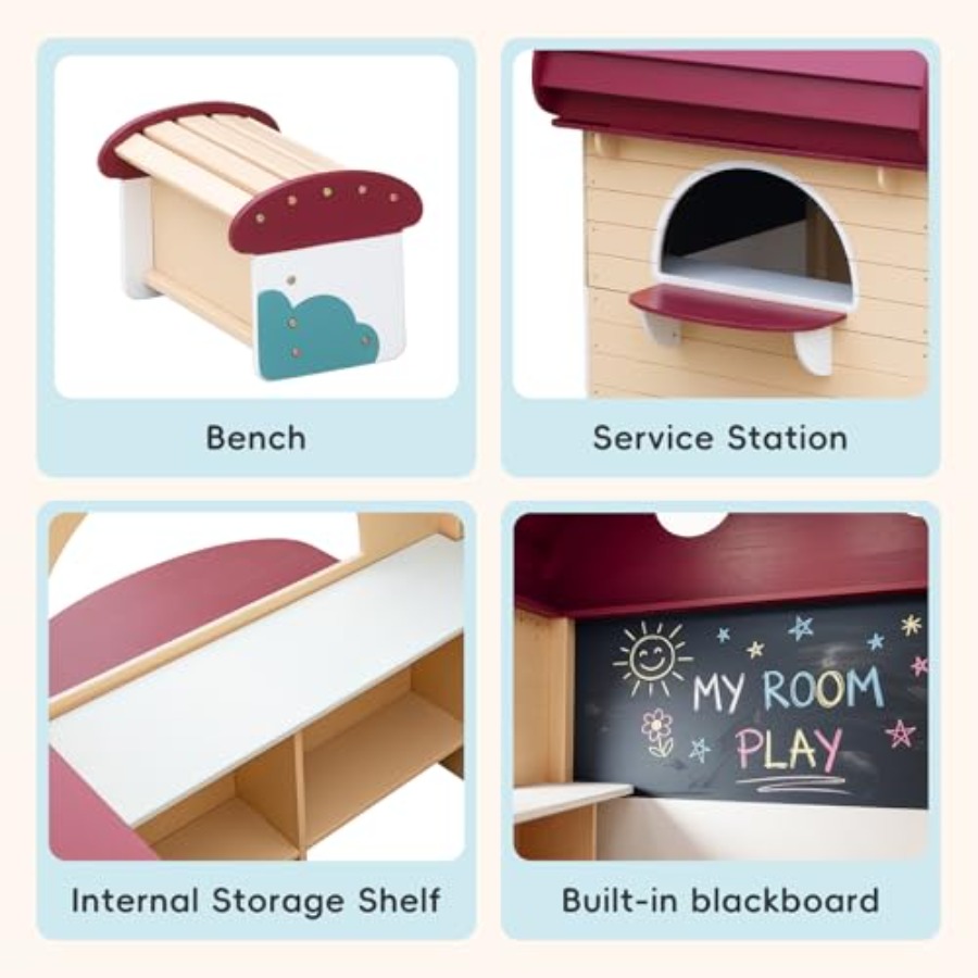 Outdoor Solid Wood Kids Playho - Kids Outdoor Chalkboard recension och pris