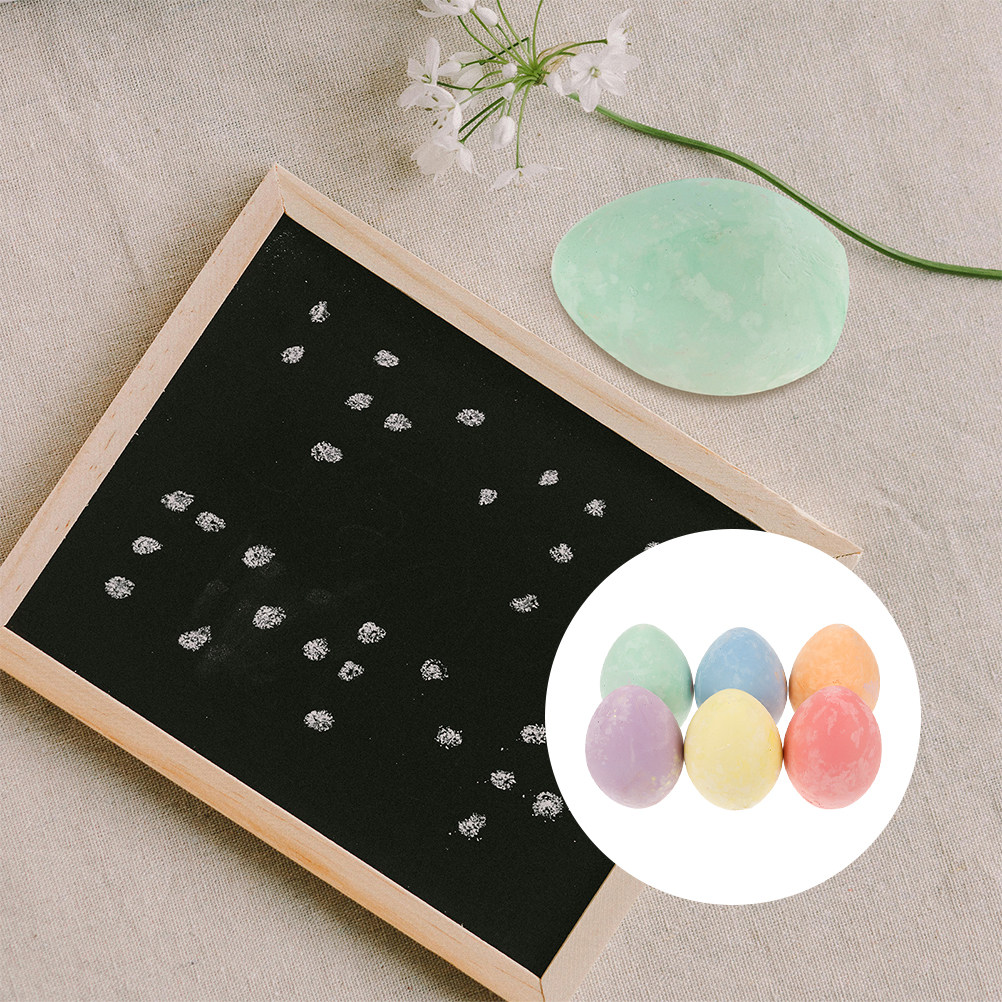 12Pcs Adorable Egg Chalk for K - Kids Outdoor Chalkboard recension och pris