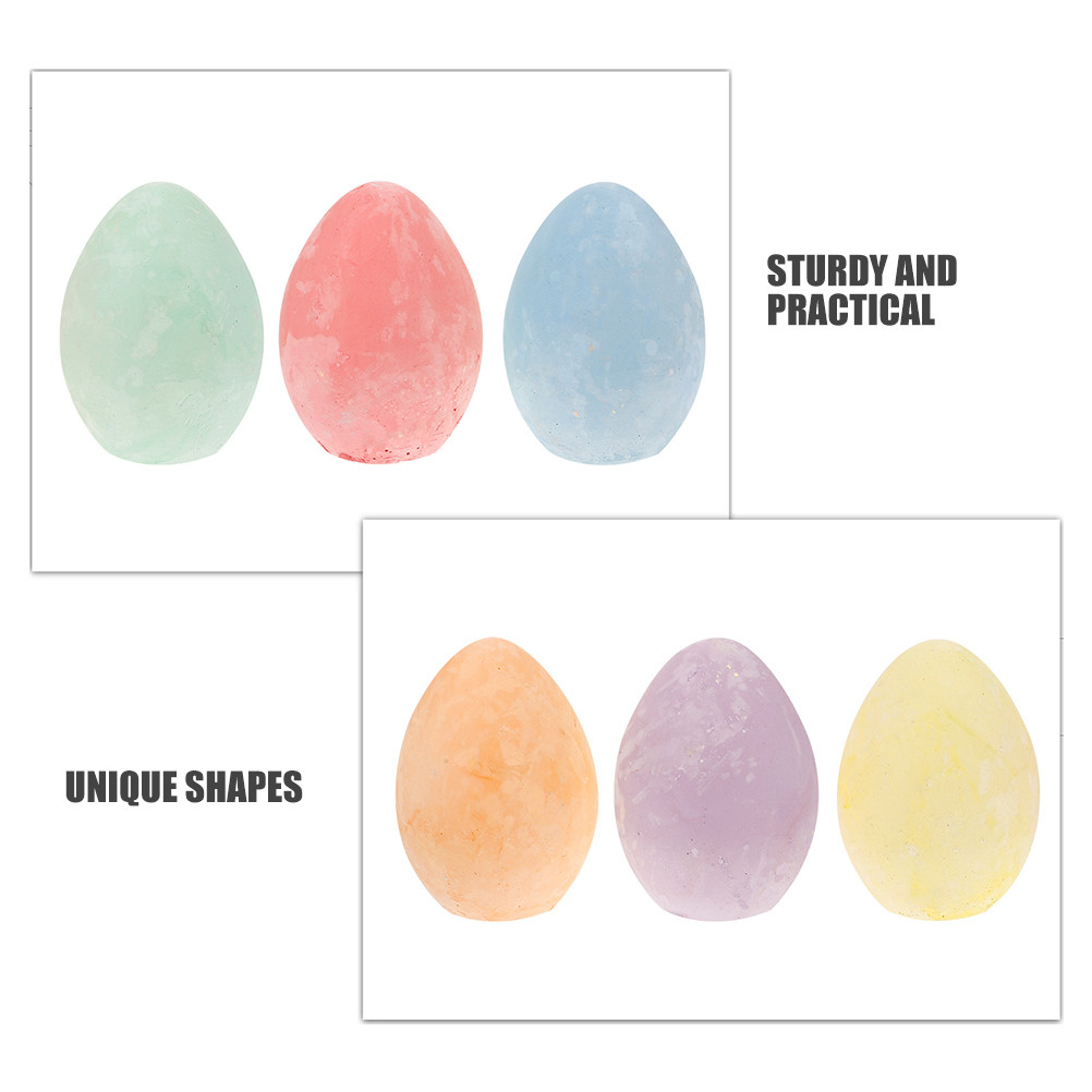 12Pcs Adorable Egg Chalk for K - Kids Outdoor Chalkboard recension och pris