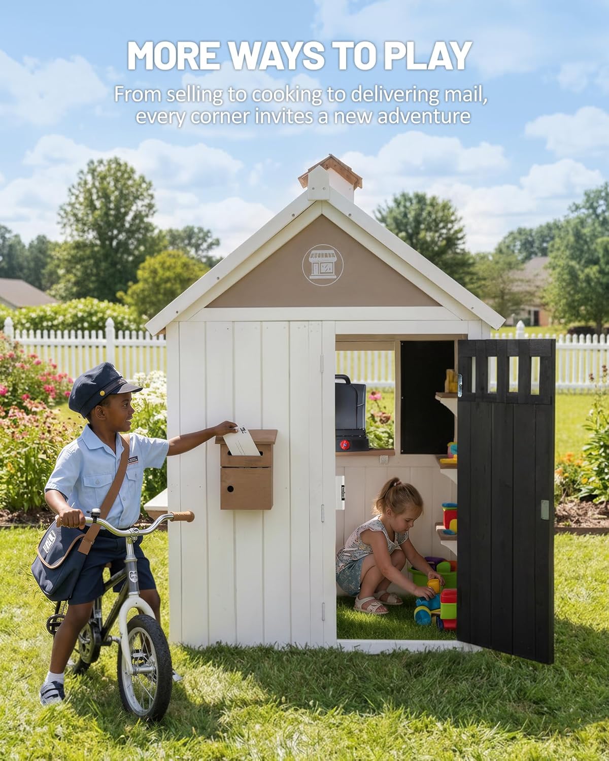 2-in-1 Cedar Wooden Kids Outdo - Kids Outdoor Chalkboard recension och pris