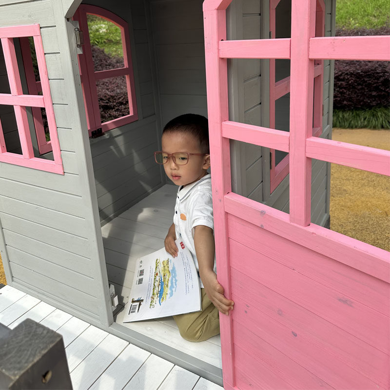 Outdoor large slide kids woode - Kids Outdoor Treehouse recension och pris