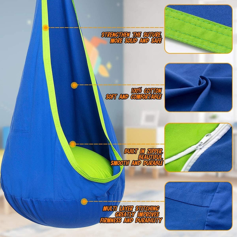 Children Hanging Pod Swing Ham - Kids Outdoor Hammock recension och pris
