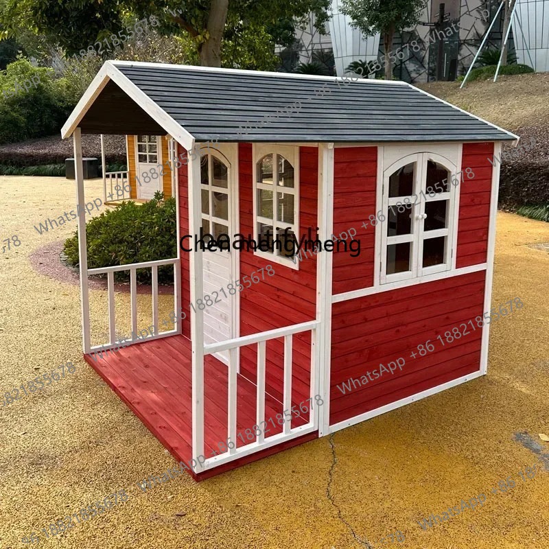 Wooden Kids Play House Large O - Kids Outdoor Treehouse recension och pris