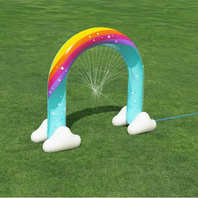 Giant Inflatable Rainbow Arch  - Kids Outdoor Lawn Equipment recension och pris