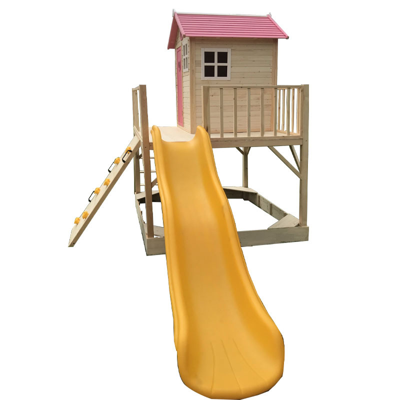 Kids log , large play house, t - Kids Outdoor Treehouse recension och pris