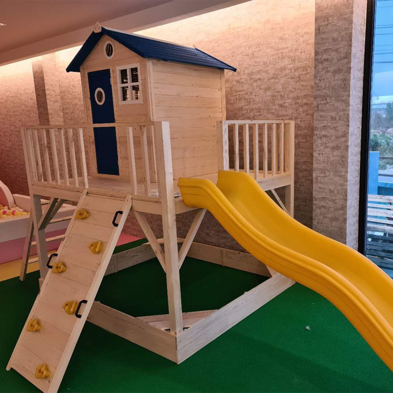 Kids log , large play house, t - Kids Outdoor Treehouse recension och pris