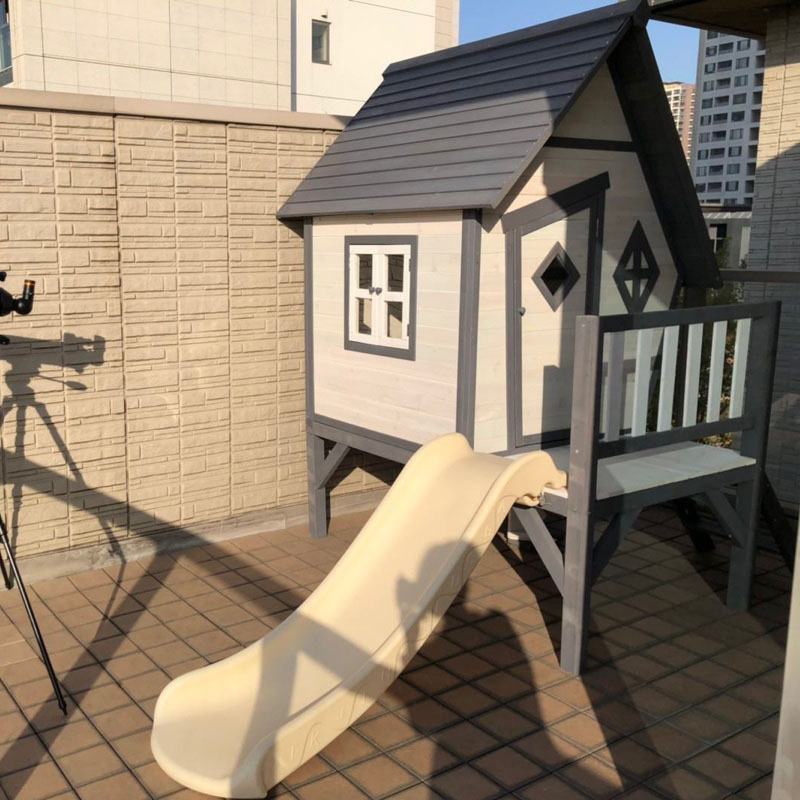 Kids log , large play house, t - Kids Outdoor Treehouse recension och pris