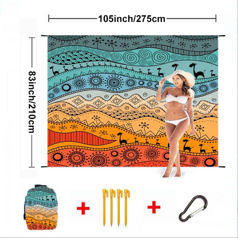 Large Beach Blanket Waterproof - Kids Outdoor Mat Waterproof recension och pris