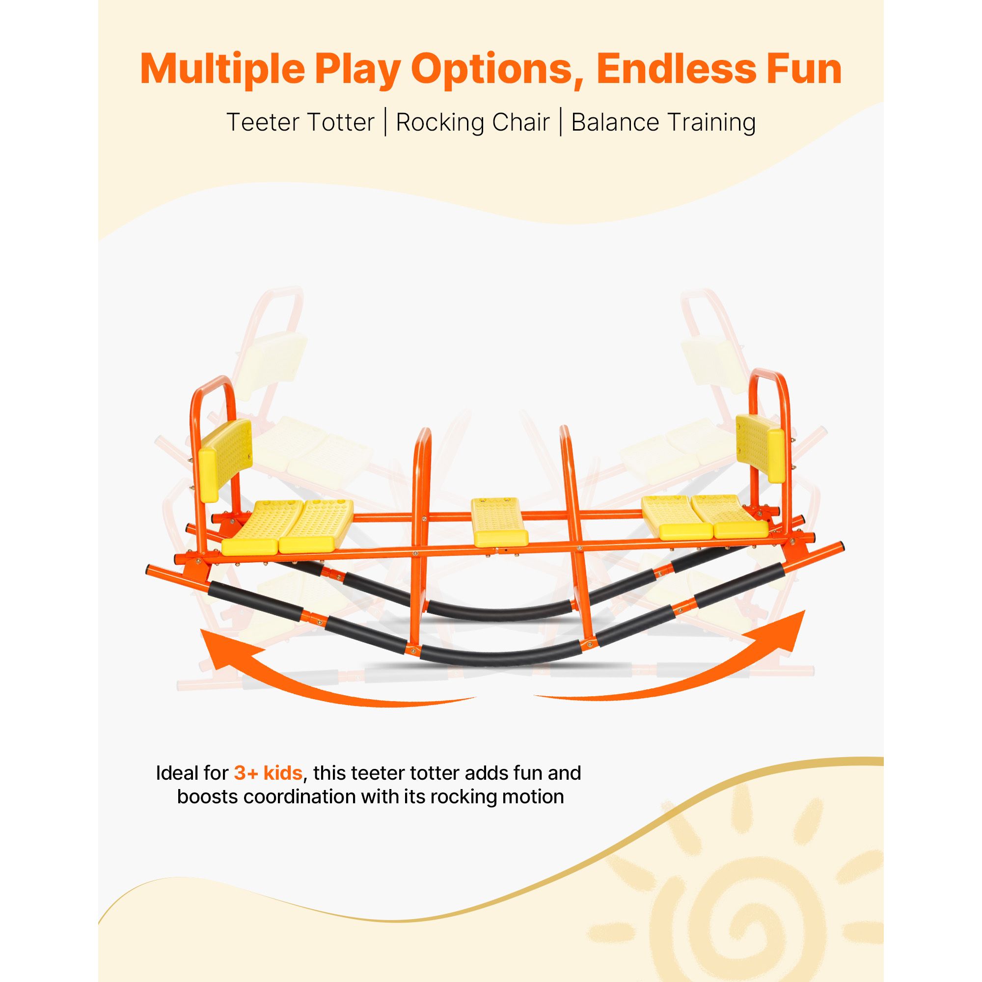 Kids Seesaw, 200 lbs Load Capa - Kids Outdoor Lawn Equipment recension och pris
