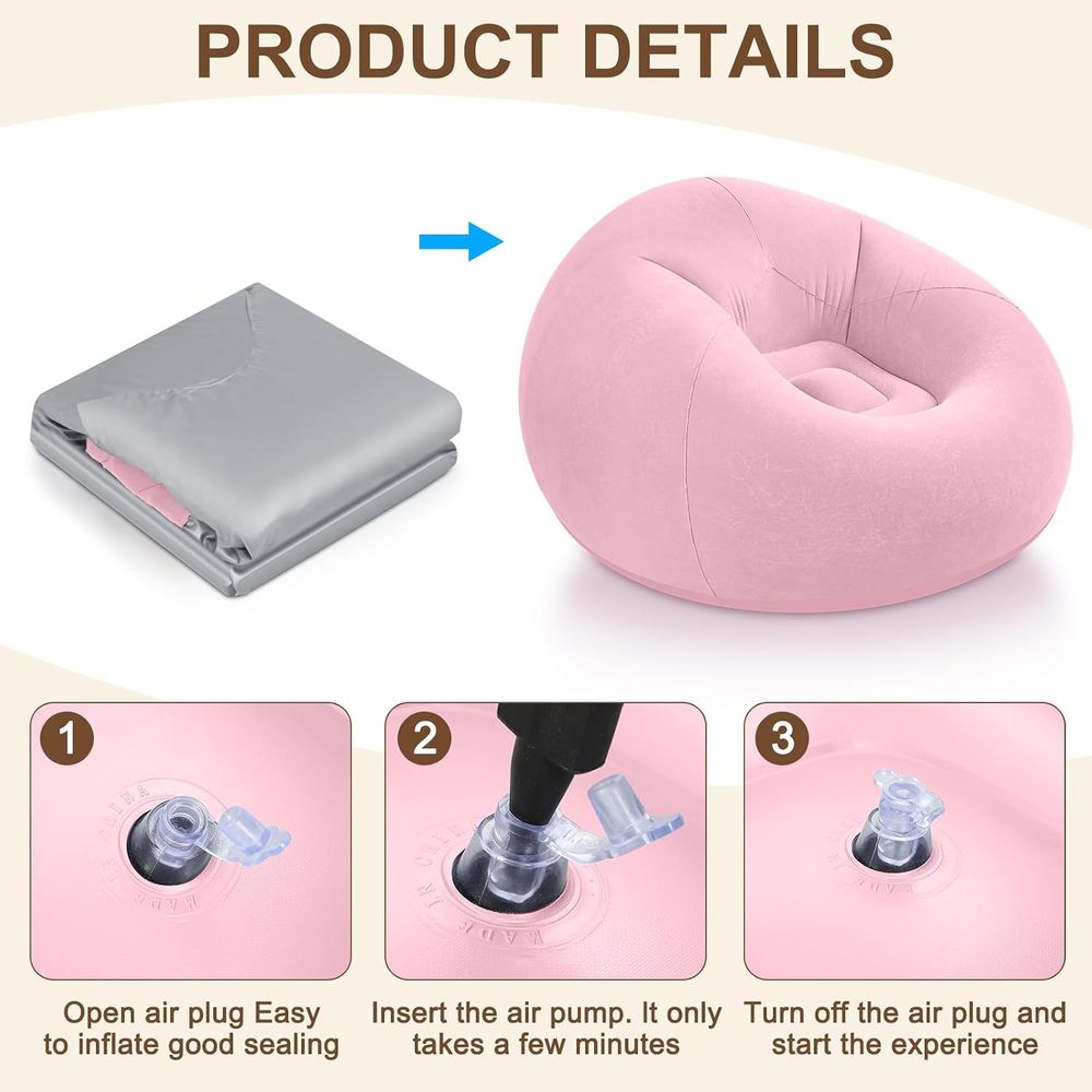 Inflatable Bean Bag Chairs, Pi - Kids Outdoor Lounger Chair recension och pris