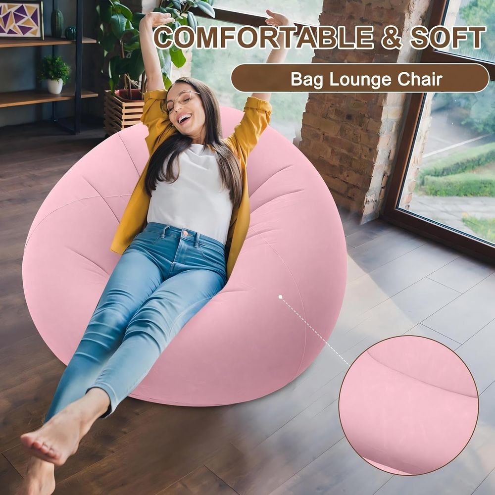 Inflatable Bean Bag Chairs, Pi - Kids Outdoor Lounger Chair recension och pris