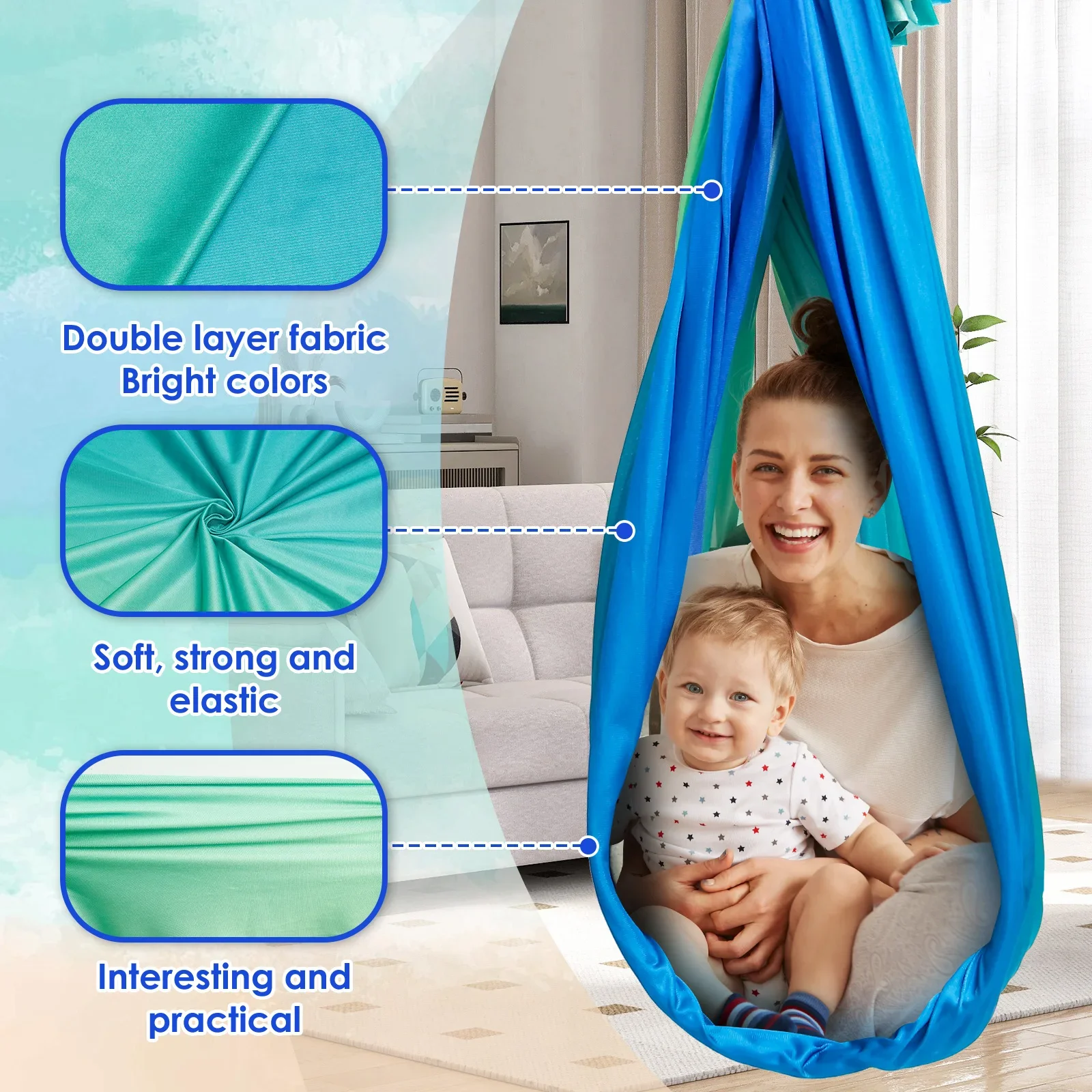 Sensory Swing Comfortable Kids - Kids Outdoor Hammock recension och pris