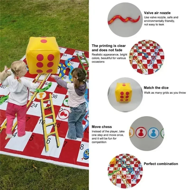 Waterproof Snake Ladder Game M - Kids Outdoor Mat Waterproof recension och pris