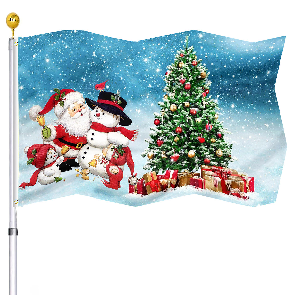 Christmas Flag Xmas Tree and S - Kids Outdoor Treehouse recension och pris