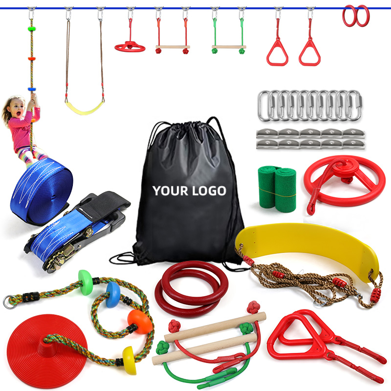 Outdoor Play Slackline Ninja W - Kids Outdoor Ninja Course recension och pris