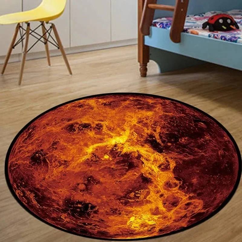 VIKAMA 3D Realistic Earth Roun - Kids Outdoor Mat Waterproof recension och pris