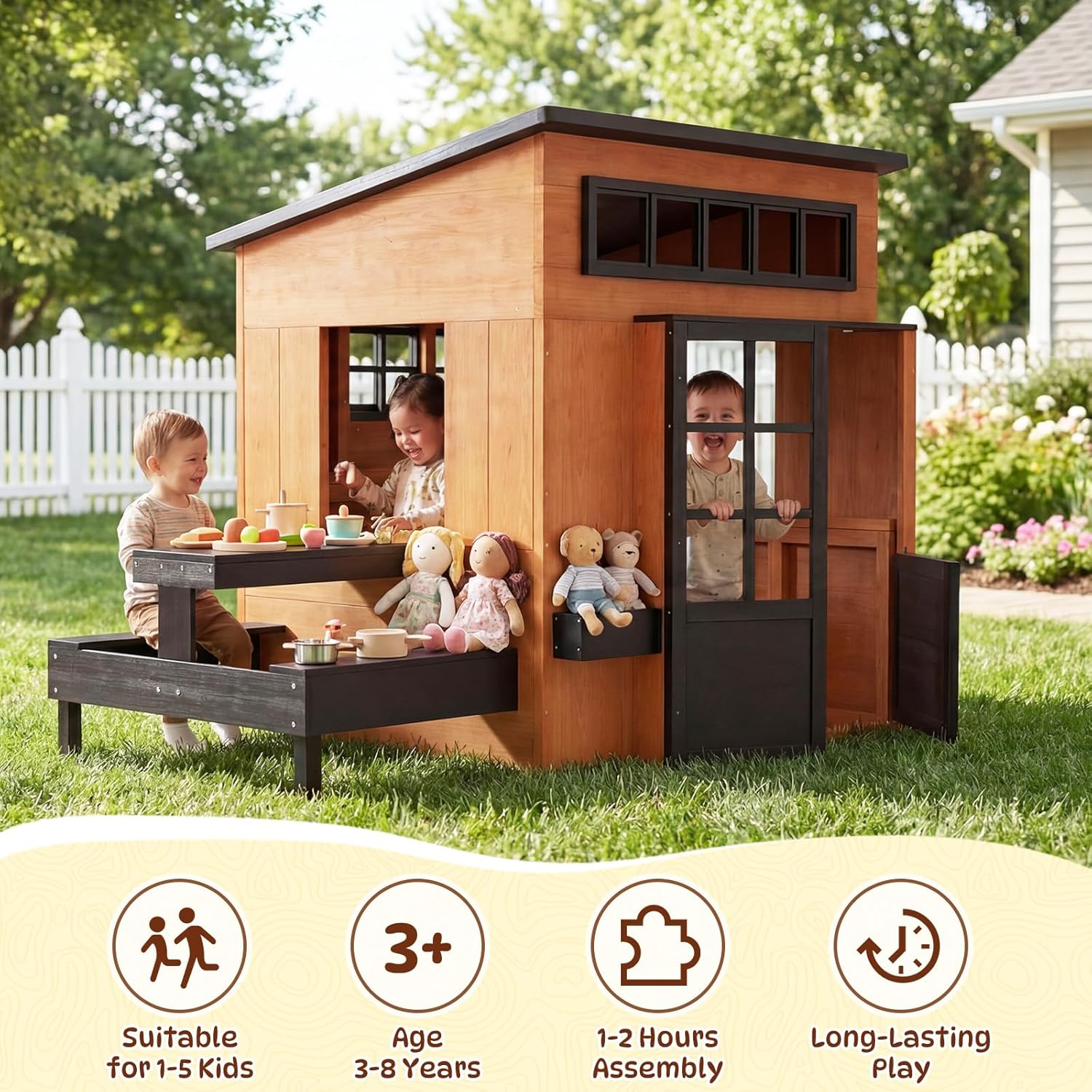 Nordivale Outdoor Playhouse Mo - Kids Outdoor Chalkboard recension och pris