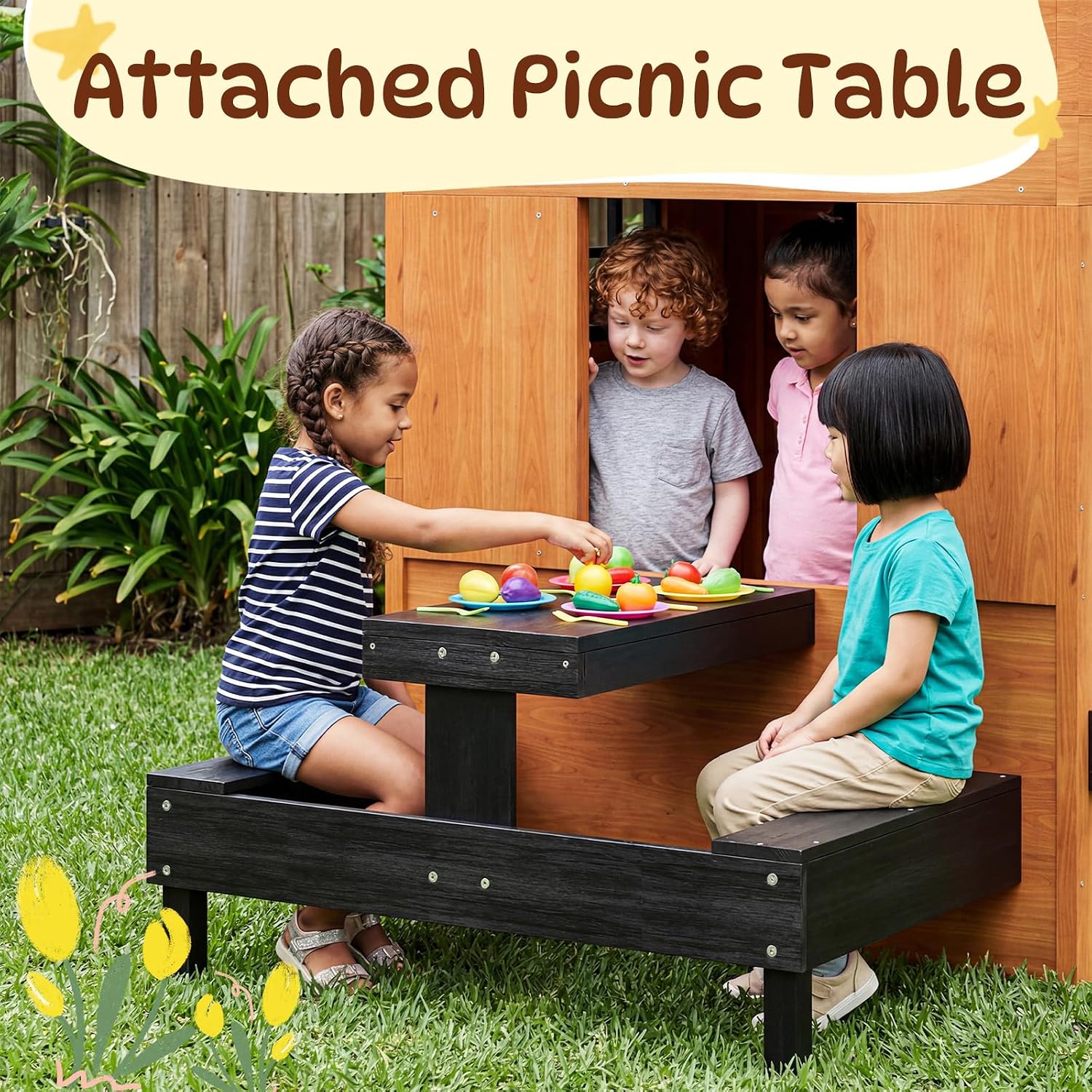 Nordivale Outdoor Playhouse Mo - Kids Outdoor Chalkboard recension och pris
