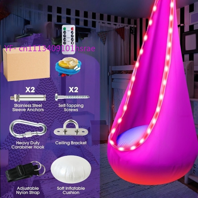 Glowing LED Inflatable Hammock - Kids Outdoor Hammock recension och pris