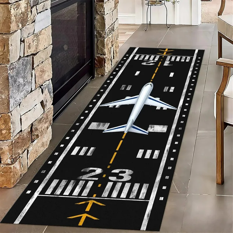 VIKAMA Airplane Runway Print R - Kids Outdoor Mat Waterproof recension och pris