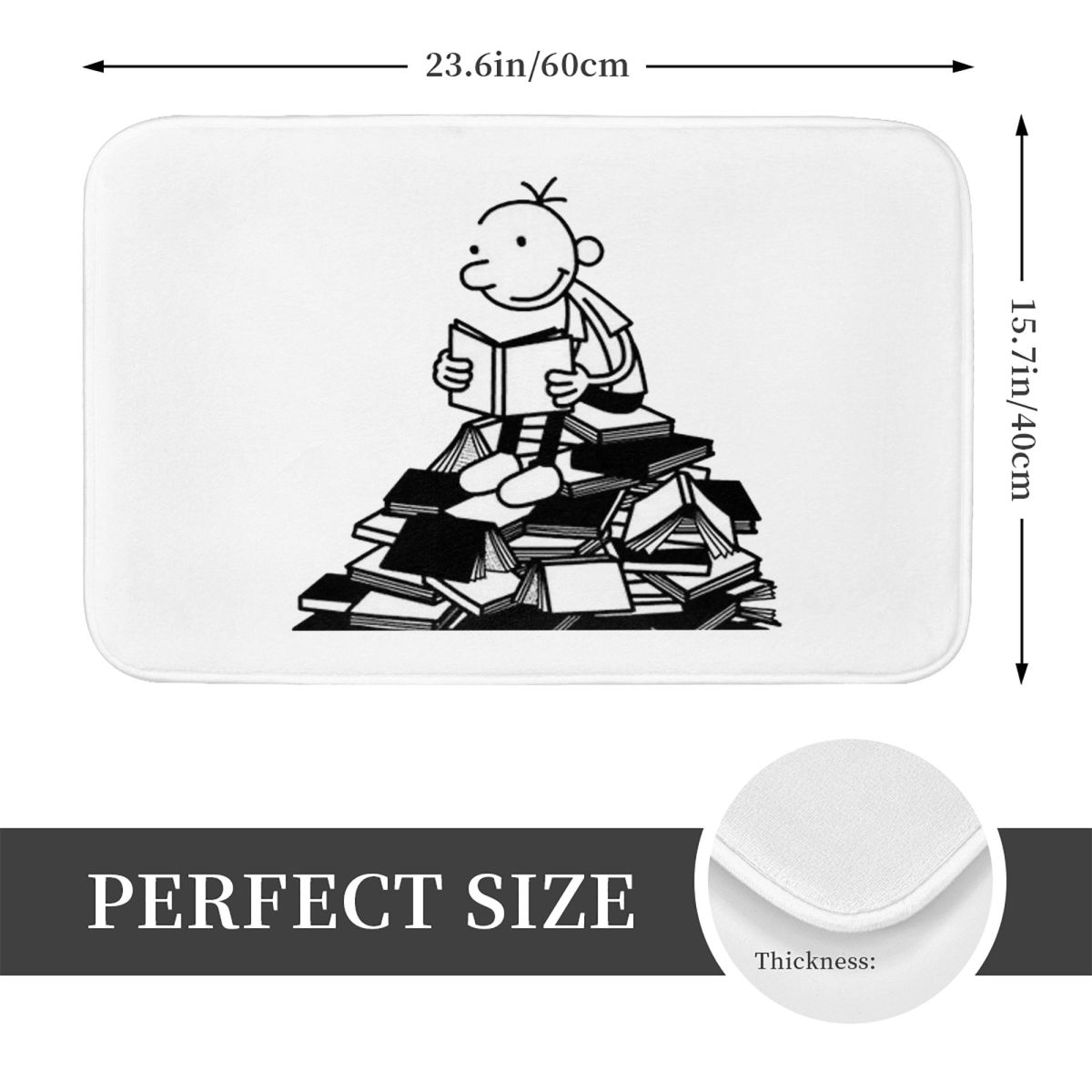 Diary Of A Wimpy Kid Non-slip  - Kids Outdoor Mat Waterproof recension och pris