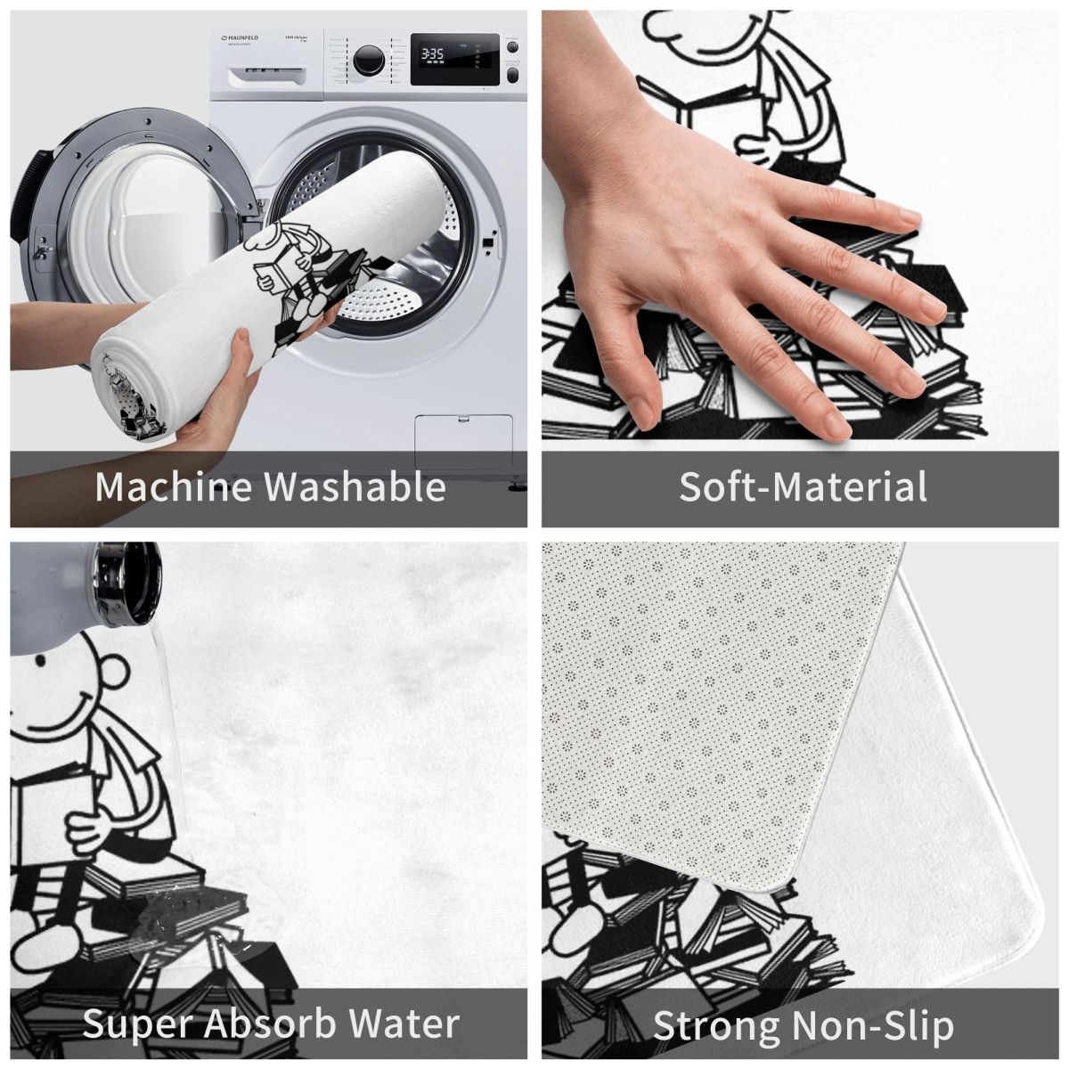 Diary Of A Wimpy Kid Non-slip  - Kids Outdoor Mat Waterproof recension och pris