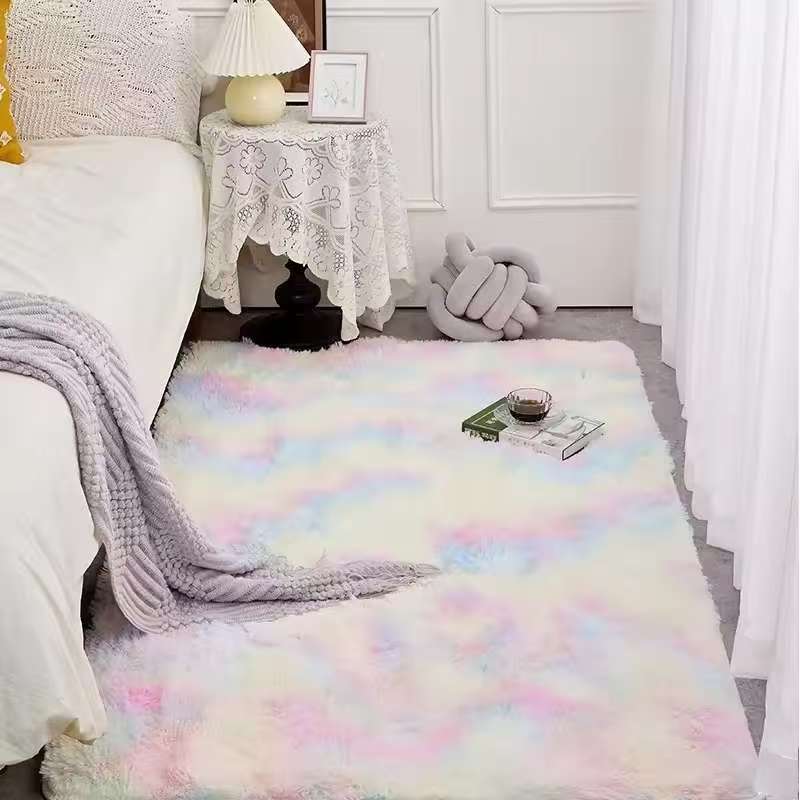 VIKAMA Fluffy Plush Tie-dye Ca - Kids Outdoor Mat Waterproof recension och pris