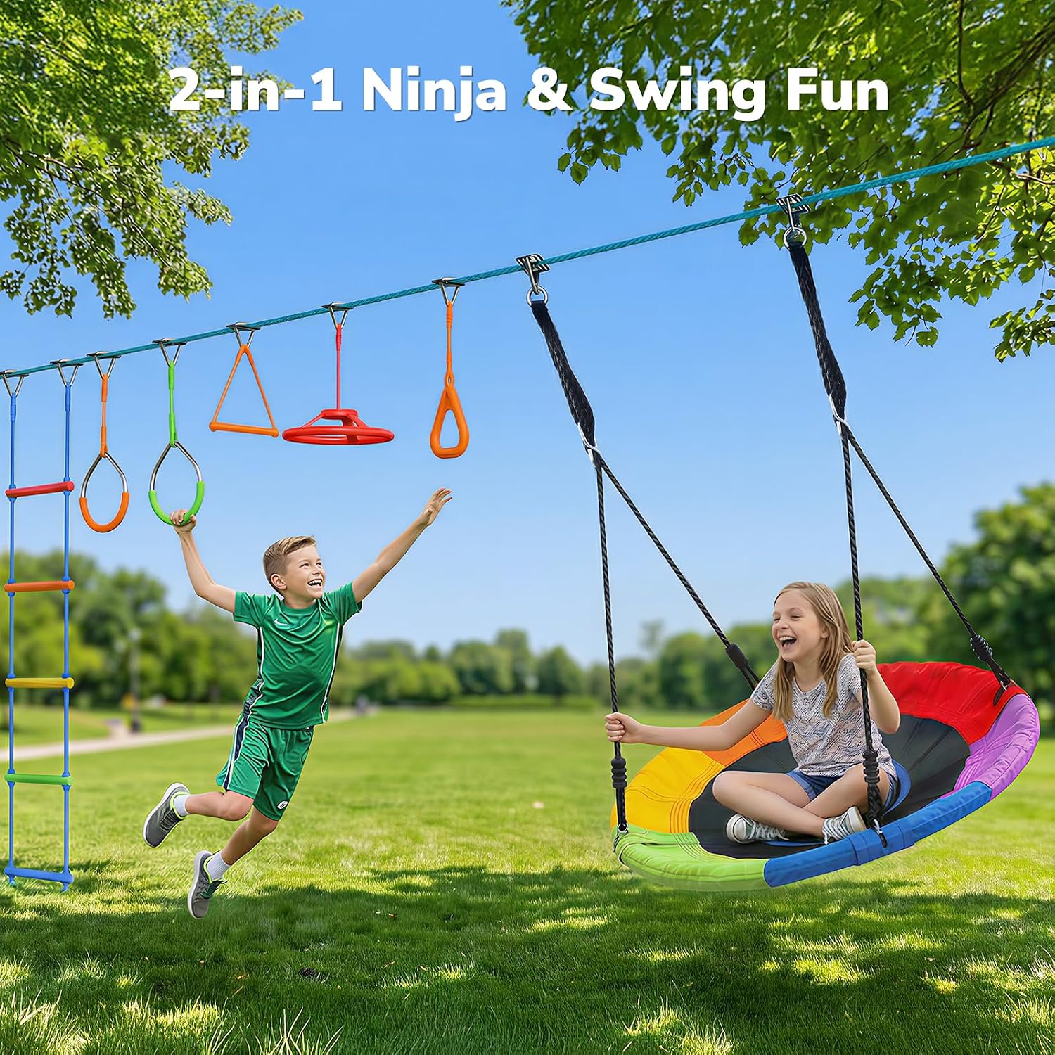 Kid Outdoor Ninja Warrior Obst - Kids Outdoor Ninja Course recension och pris