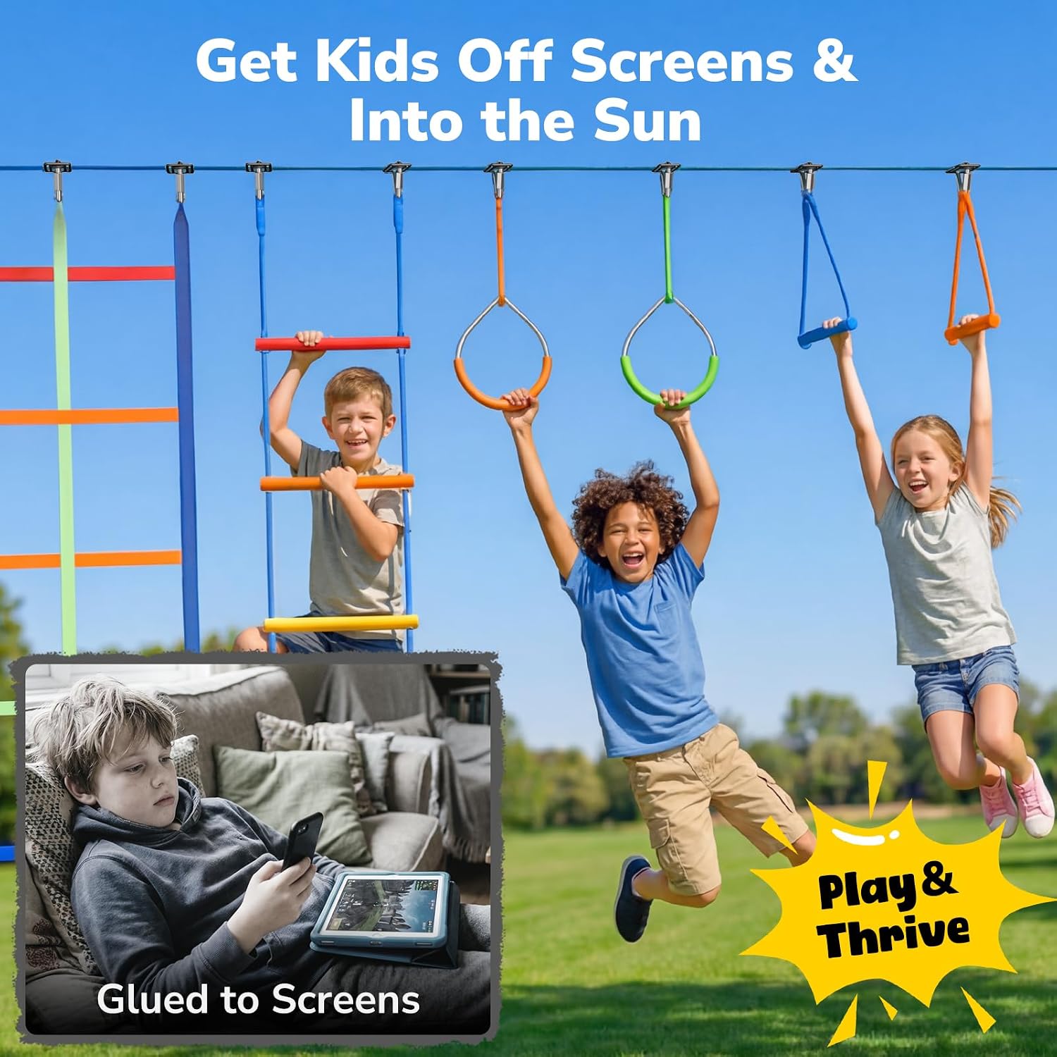 Kid Outdoor Ninja Warrior Obst - Kids Outdoor Ninja Course recension och pris