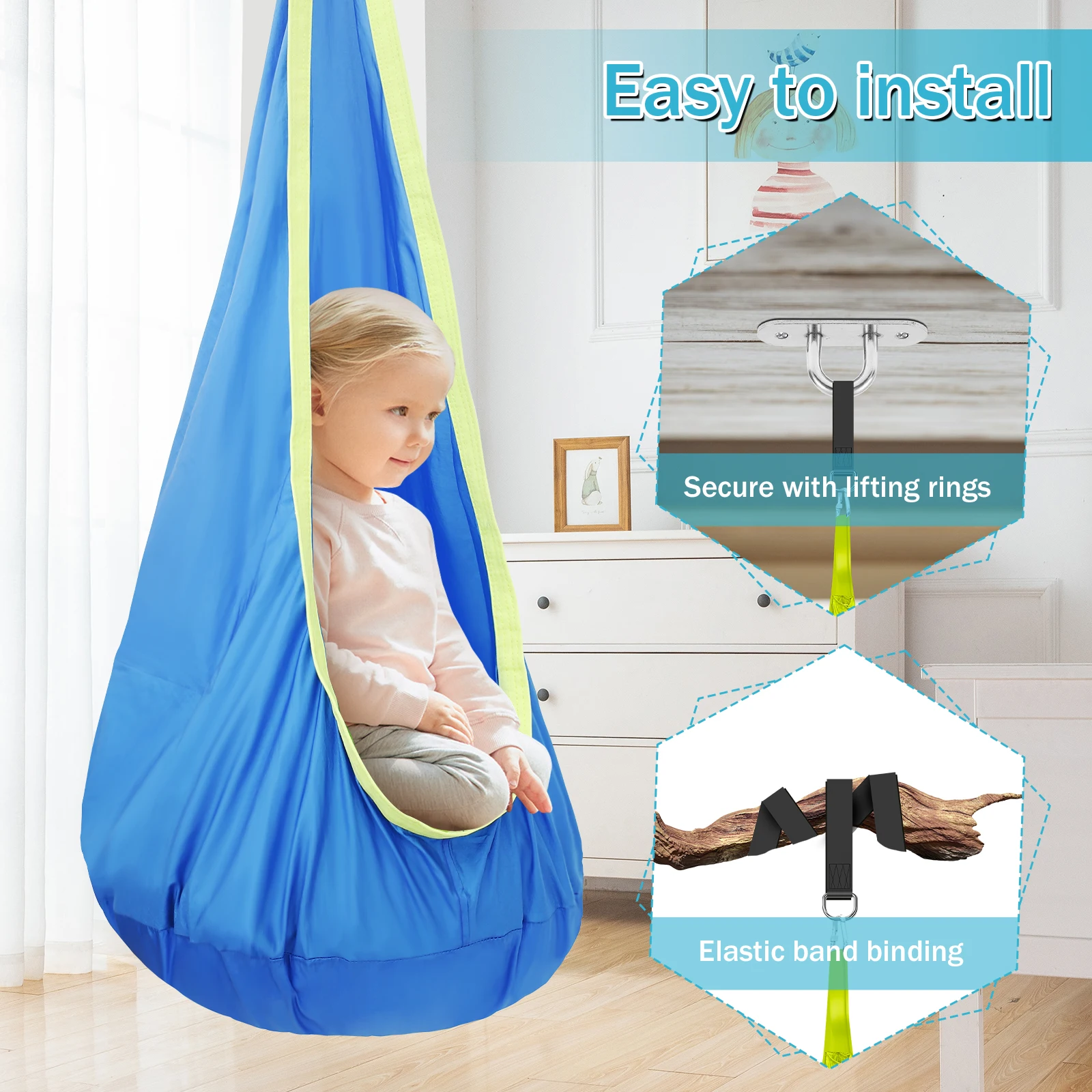 Chair Sensory Swing Chair Kids - Kids Outdoor Hammock recension och pris