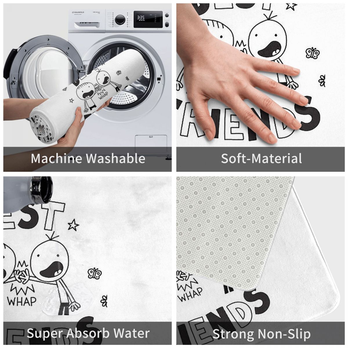 Best Friends Diary Of A Wimpy  - Kids Outdoor Mat Waterproof recension och pris
