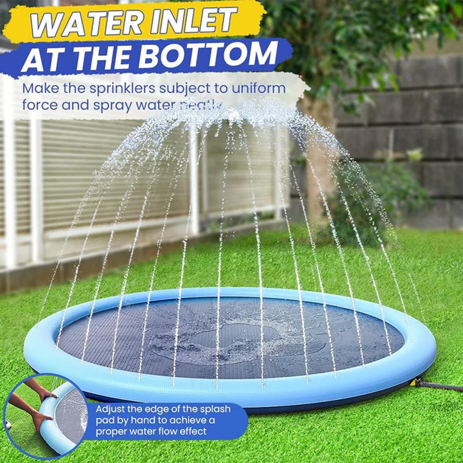 Kids Sprinkler Play Mat with S - Kids Outdoor Water Sprinkler recension och pris