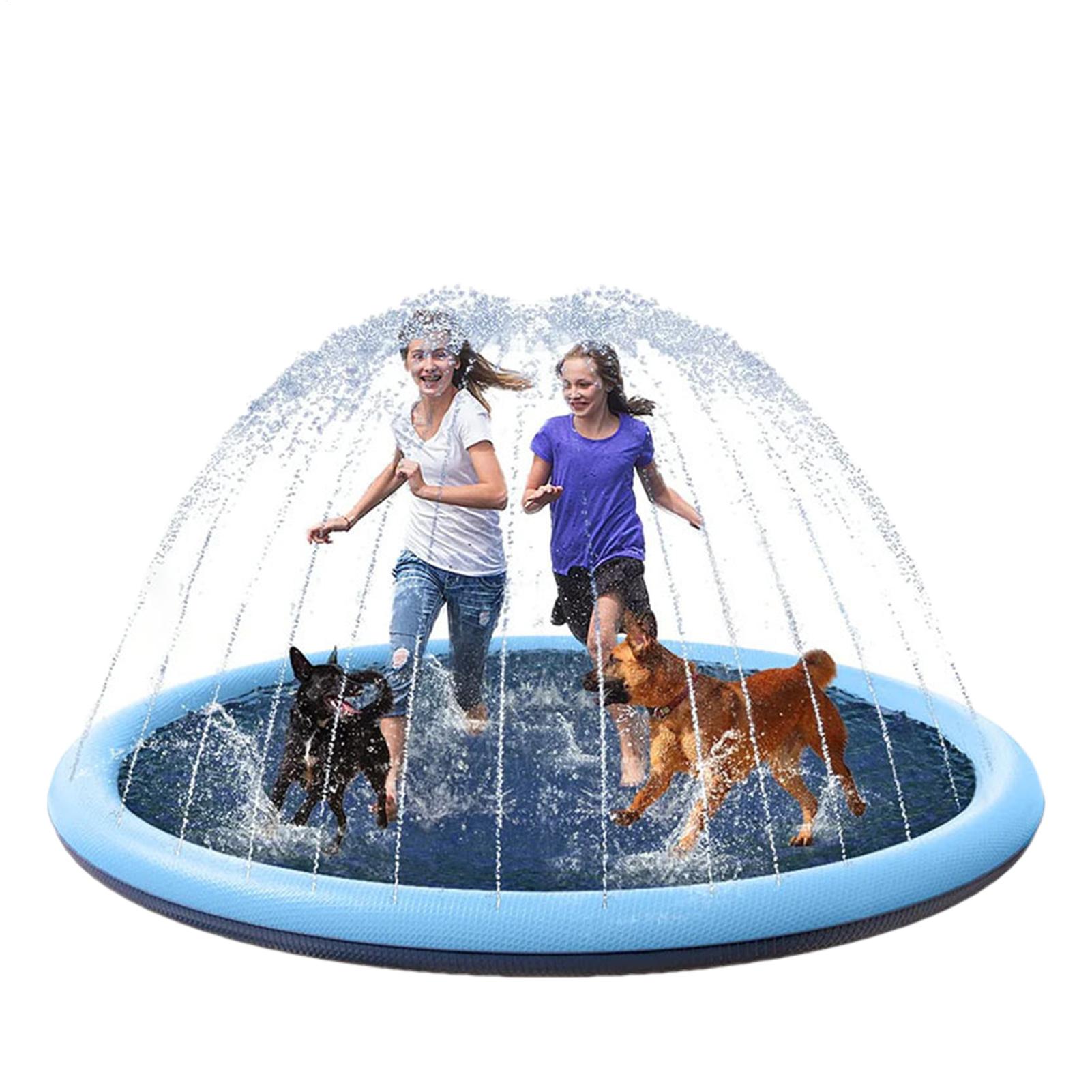 Kids Sprinkler Play Mat with S - Kids Outdoor Water Sprinkler recension och pris
