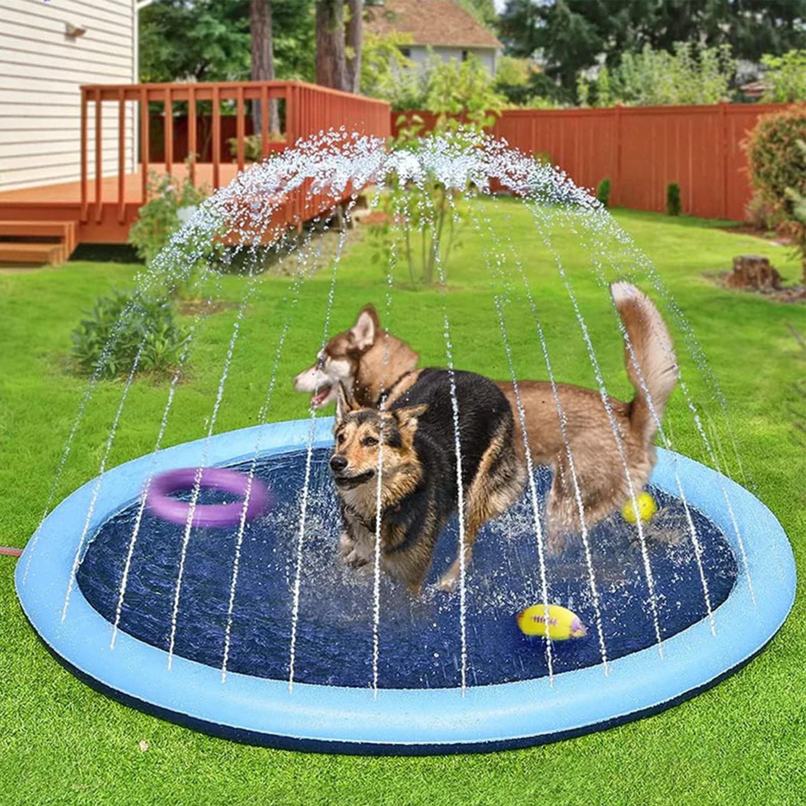 Kids Sprinkler Play Mat with S - Kids Outdoor Water Sprinkler recension och pris