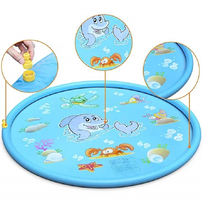 100/170cm Kids Inflatable Wate - Kids Outdoor Water Sprinkler recension och pris
