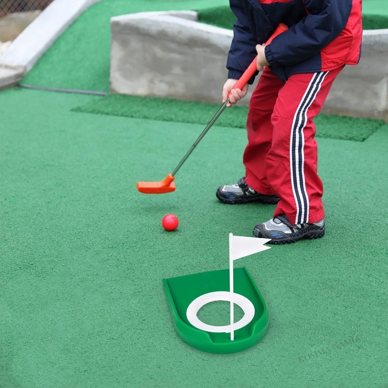 Easy Setup Golf Putting Cup wi - Kids Outdoor Lawn Equipment recension och pris