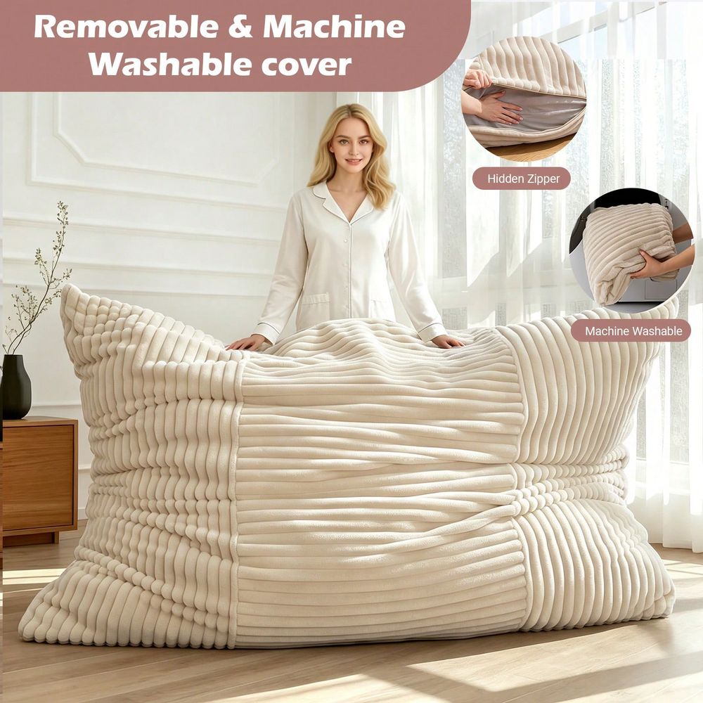 In 1 Giant Bean Bag Chair For  - Kids Outdoor Bean Bag Chair recension och pris