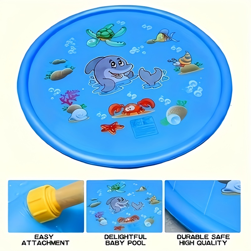 Children Play Spray Mat 100cm  - Kids Outdoor Water Sprinkler recension och pris