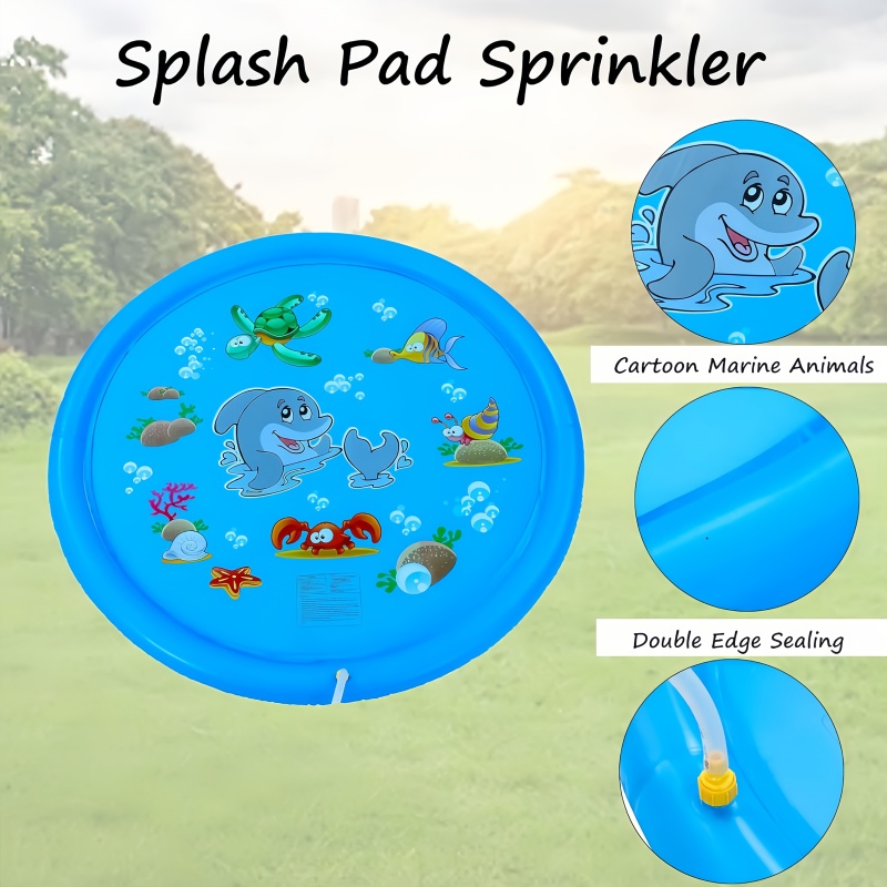 Children Play Spray Mat 100cm  - Kids Outdoor Water Sprinkler recension och pris