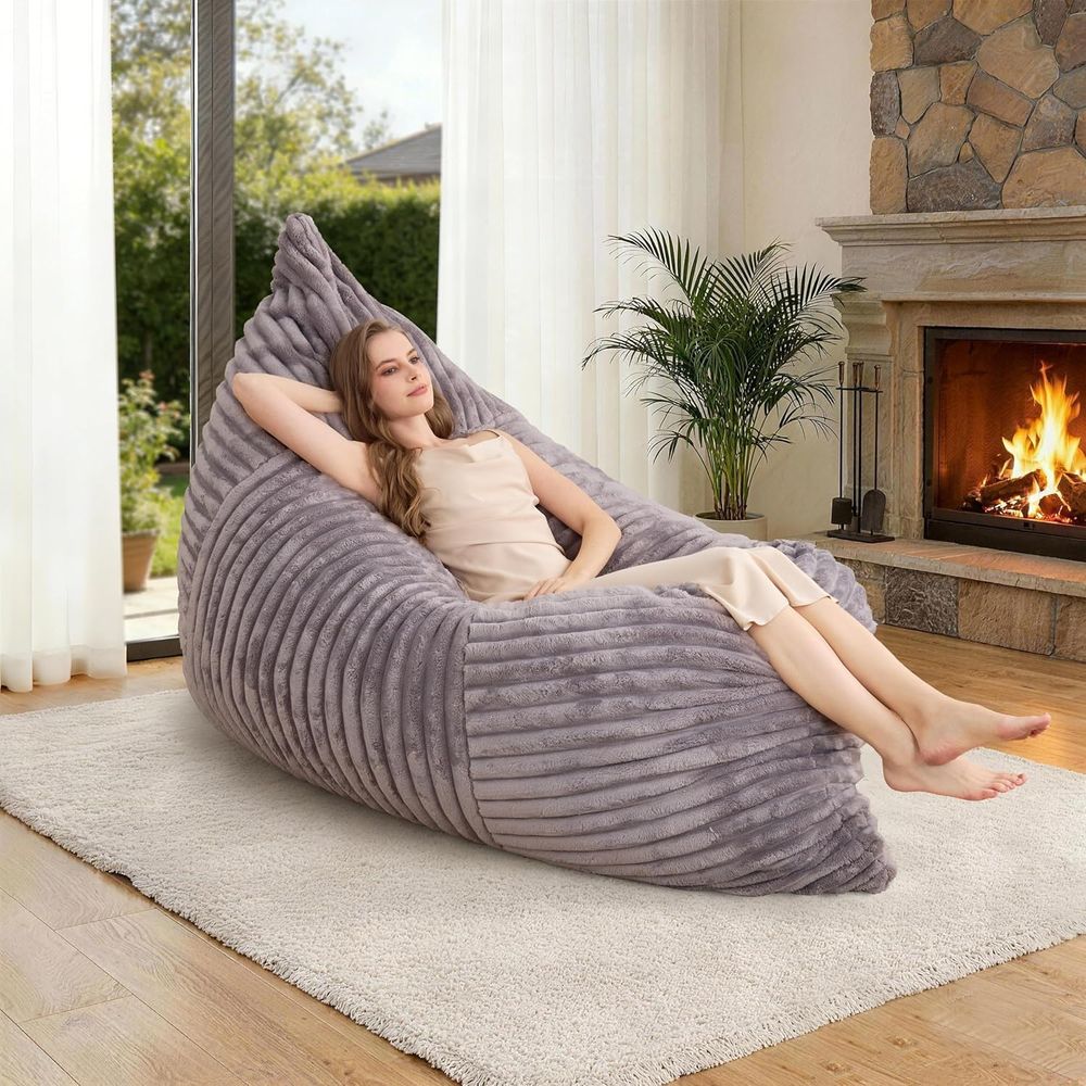 3-in-1 Memory Foam Bean Bag Ch - Kids Outdoor Bean Bag Chair recension och pris