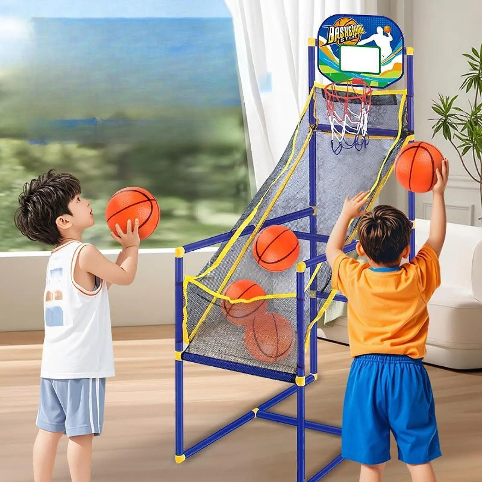 Basketball Shooting Machine Mo - Kids Outdoor Basketball Hoop recension och pris